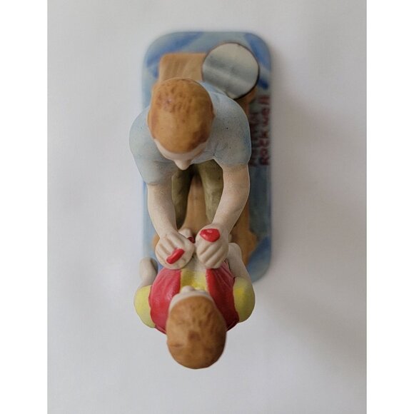 Vintage 1983 Norman Rockwell Summer Father Son Figurine Statue - Picture 6 of 8